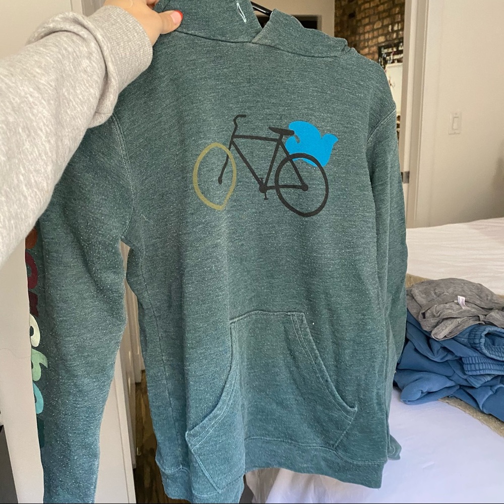 Free city hooded sweatshirt - teal